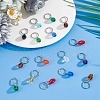 120Pcs 12 Colors Glass Charms PALLOY-GO00011-4