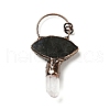 Natural Quartz Crystal & Labradorite Nuggets Big Pendants G-D468-19R-3