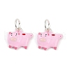 Alloy Enamel Animal Cartoon Charms PALLOY-R158-04S-01-1