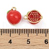 Brass Enamel Charms KK-L231-21G-02-3