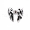 Vintage Wing Cuff Finger Rings for Women RJEW-S038-196-2