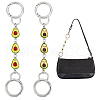 Avocado Alloy Enamel Link Purse Strap Extenders AJEW-AB00070-01-1