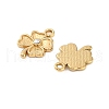 304 Stainless Steel Rhinestone Pendant STAS-U047-17G-2