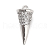 Brass Micro Pave Cubic Zirconia Pendants KK-L229-035P-1