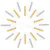 HOBBIESAY 120Pcs 2 Colors Brass Tube Beads KK-HY0001-92-1
