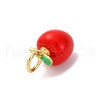 Brass Enamel Charms KK-Q098-33G-A-2