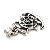Tibetan Style 304 Stainless Steel Pendants STAS-K243-11AS-3