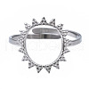 Non-Tarnish 304 Stainless Steel Sun Open Cuff Ring RJEW-T023-84P-1