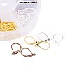 15mm Brass Leverback Earring Findings 3 Mixed Colors in One Box for Jewelry Making KK-PH0015-03M-5