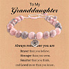 Natural Pink Zebra Jasper Round Beaded Stretch Bead Bracelets WGC8311-19-1