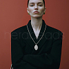 SUPERFINDINGS 4Pcs 2 Colors Brass Photo Locket Pendants KK-FH0007-48-7