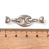 Brass Fold Over Clasps KK-U016-12P-3