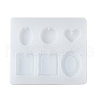 Rectangle & Heart & Oval DIY Silicone Molds X-SIMO-H019-04E-3