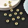 Brass Grade A Rhinestone Spacer Beads RSB038NF-13G-4