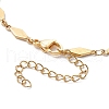 304 Stainless Steel Rhombus Link Chain Bracelet Making AJEW-JB01320-01-3