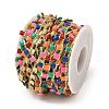 Brass Rectangle Link Chains CHC-C007-03G-01-3