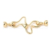 Brass Micro Pave Green Cubic Zirconia Fold Over Clasps KK-U059-37G-1