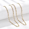 3.5MM 304 Stainless Steel Oval Link Chain Necklaces NJEW-T016-08G-1