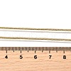 1MM Brass Round Snake Chain Necklaces NJEW-M108-35G-3