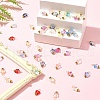 Electroplate Glass Charms PALLOY-FS00021-7