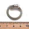 304 Stainless Steel Open Cuff Rings for Women RJEW-F173-02P-3