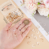 Beebeecraft 100Pcs 2 Colors 304 Stainless Steel Leverback Earring Findings STAS-BBC0006-27-3