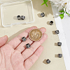 Unicraftale 10Pcs Column with Paw Print 304 Stainless Steel European Beads STAS-UN0060-10-4