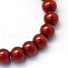 Baking Painted Glass Pearl Round Bead Strands HY-Q003-10mm-35-2