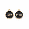 Mother's Day Alloy Enamel Charms ENAM-T016-11B-RS-2