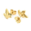 Pigeon 304 Stainless Steel Stud Earrings EJEW-G359-06G-2