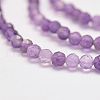 Natural Amethyst Bead Strands G-P279-43-3mm-3