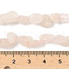 Raw Rough Natural Rose Quartz Beads Strands G-M453-C03-5