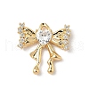 Brass Micro Pave Cubic Zirconia Pendants KK-S531-08G-A-1