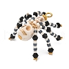Halloween Theme Dyed Synthetic Turquoise & Glass Seed Beads Pendants PALLOY-MZ00774-03-4