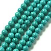 Natural Magnesite Round Beads Strands TURQ-G148-03-6mm-2