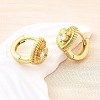 Heart Brass Micro Pave Clear Cubic Zirconia Hoop Earrings EJEW-Z121-05G-3