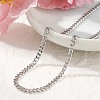 3.5MM 304 Stainless Steel Curb Chain Necklaces NJEW-T016-10P-3