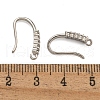 Rack Plating Brass Pave Cubic Zirconia Earring Hooks KK-O143-17P-3