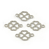 Tarnish Resistant Clover 201 Stainless Steel Links connectors STAS-R063-78-1