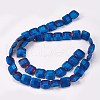 Electroplated Non-magnetic Synthetic Hematite Beads Strands G-P367-B08-2