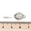 Brass Micro Pave Cubic Zirconia Box Clasps KK-P291-43P-02-3