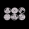Flat Round Frame Carbon Steel Cutting Dies Stencils X-DIY-F036-36-2