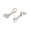 3Pcs 304 Stainless Steel Magnetic Clasps Converter PALLOY-JF03459-5
