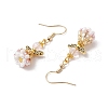 Angel Handmade Glass Seed Beads Dangle Earrings for Women EJEW-MZ00395-4