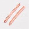 Tibetan Style Alloy Bar Links connectors TIBE-A14039-RG-FF-2