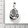 Natural Labradorite Teardrop Pendants G-G112-03P-09-3