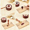 Brass Wax Seal Stamps with Wood Handle AJEW-WH0412-0106-3