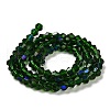 Transparent Electroplate Glass Beads Strands EGLA-A039-T2mm-L25-2
