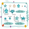 SUNNYCLUE 6 Strands 6 Styles Synthetic Howlite & Turquoise & Magnesite Beads Strands G-SC0002-45-2
