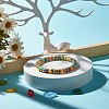 Handmade Polymer Clay Heishi Beads Stretch Bracelet BJEW-JB07310-2